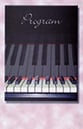 RECITAL PROGRAM BLANKS KEYBOARD-25